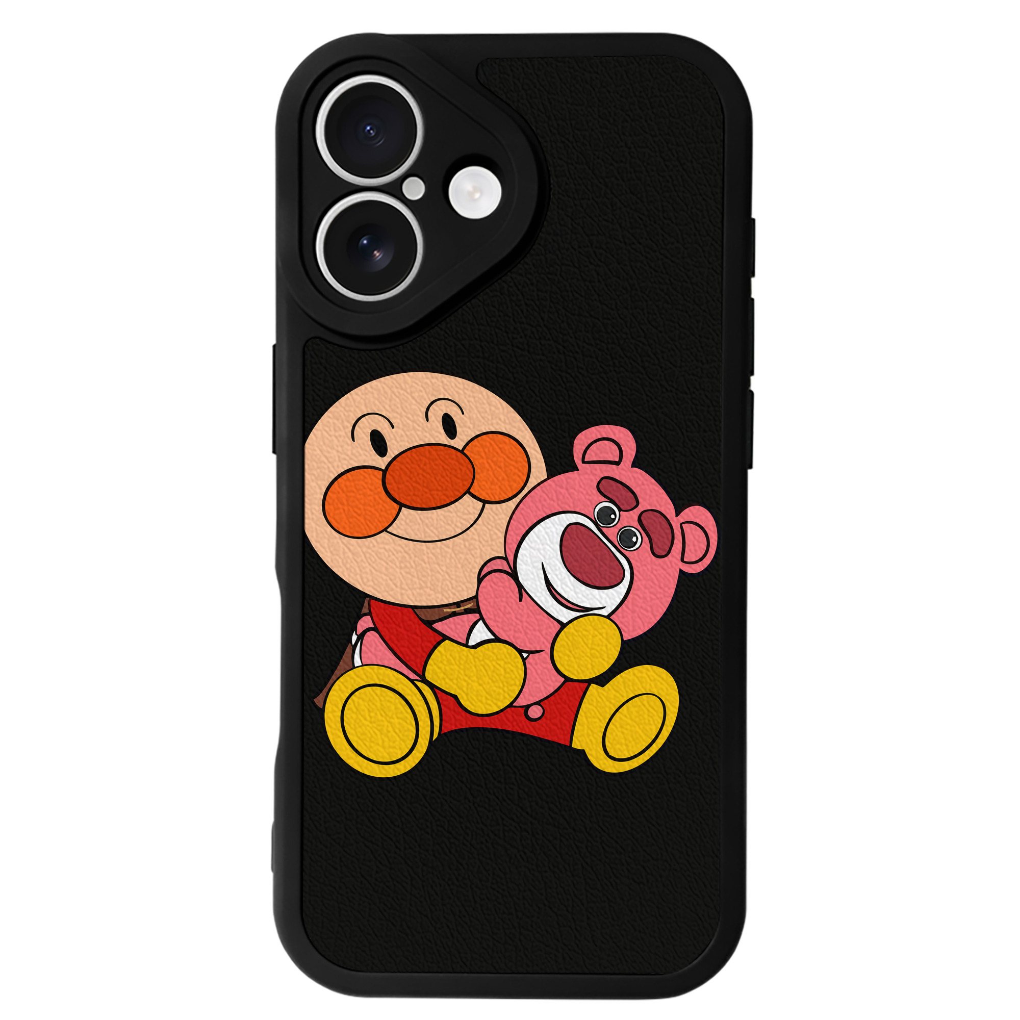 （画像用） アンパンマン Anpanman 【iPhone 16シリーズ対応】シリコンスマホケース（レザー調） 材質：シリコン